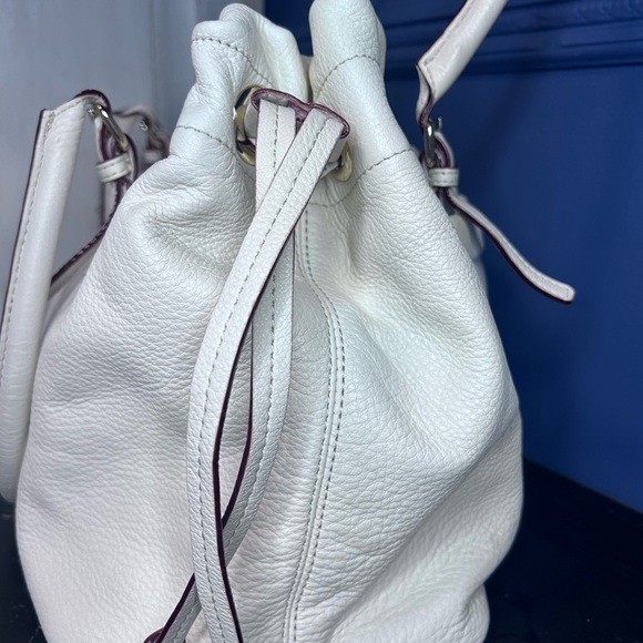 Kate Spade New York Westbury Drawstring Opus Bag, Ivory Pebbled Leather - Picture 4 of 10